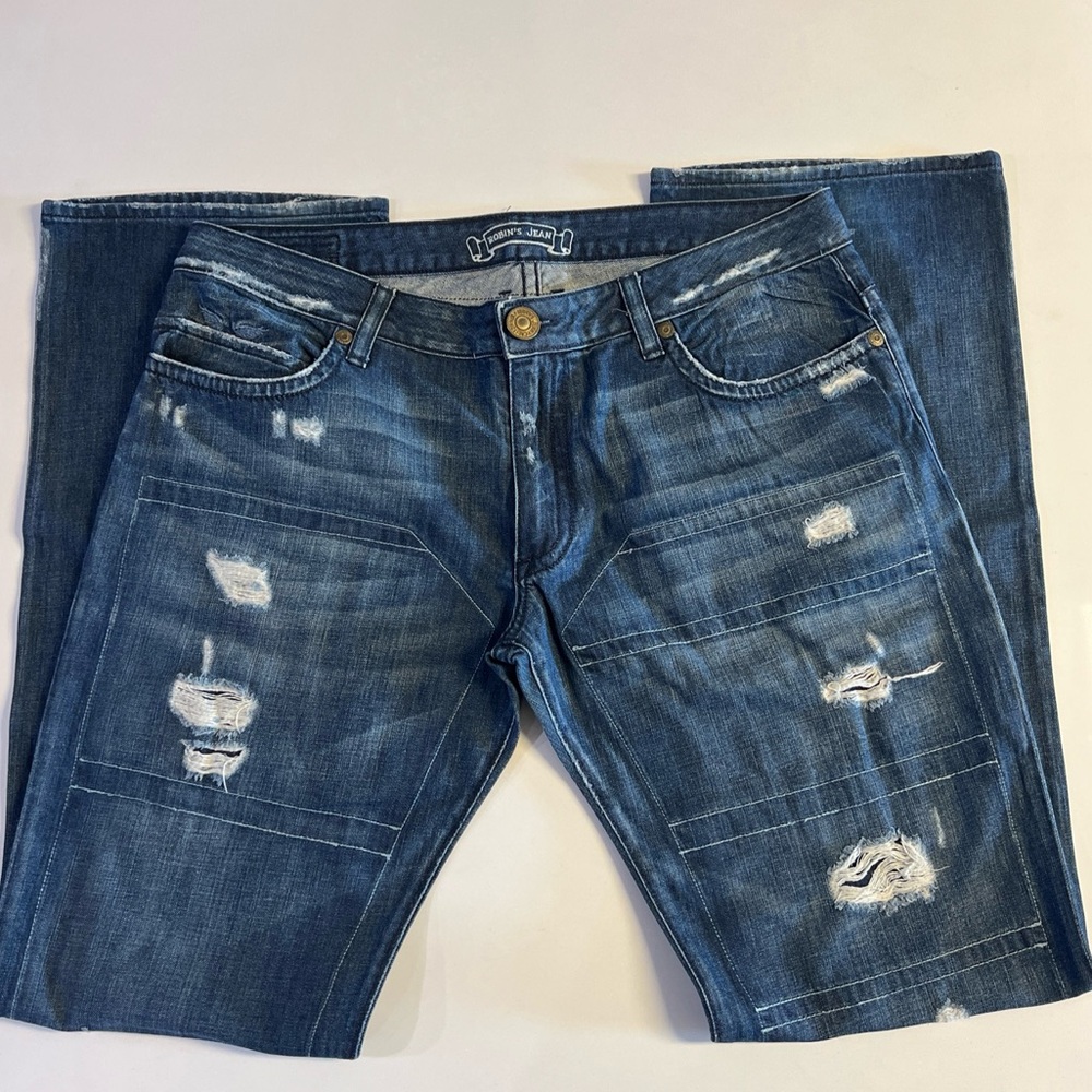 *Robin's Jean Destroyed Basic 5 Pocket Jeans Cut# 601081 Style# D5408